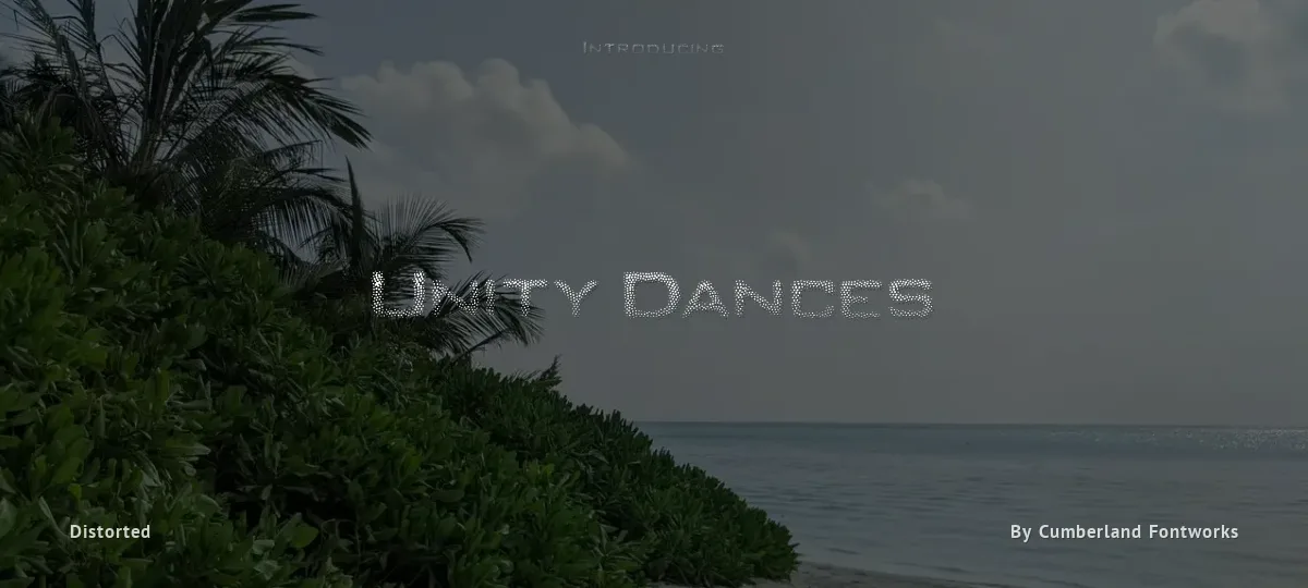 Unity Dances font preview