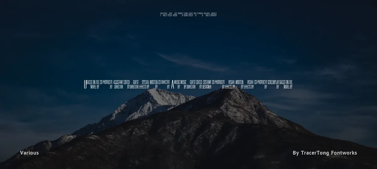 Universal Accreditation font preview