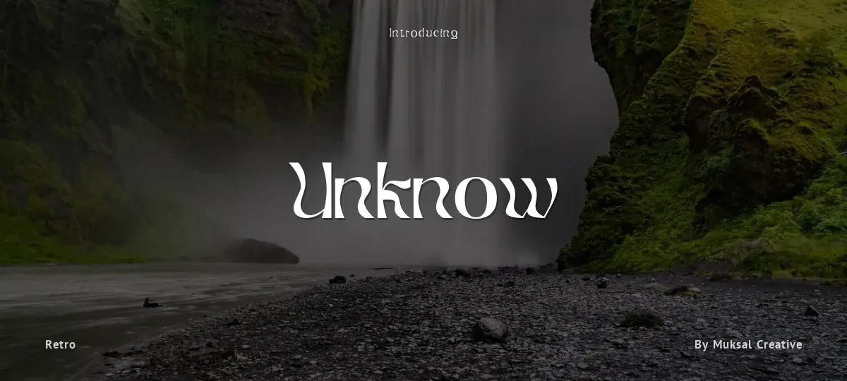 Unknow font preview