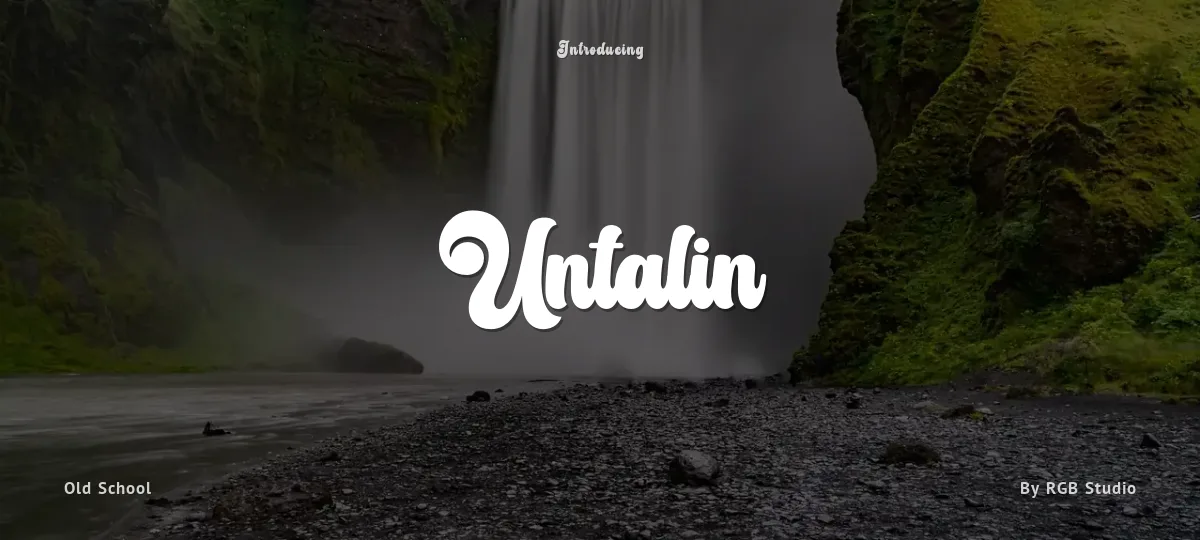 Untalin font preview
