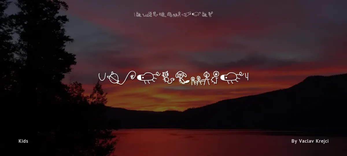 Upirjuli4 font preview