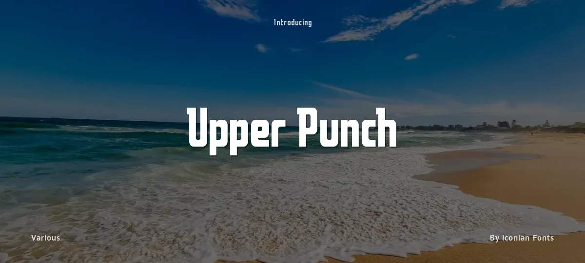 Upper Punch font preview