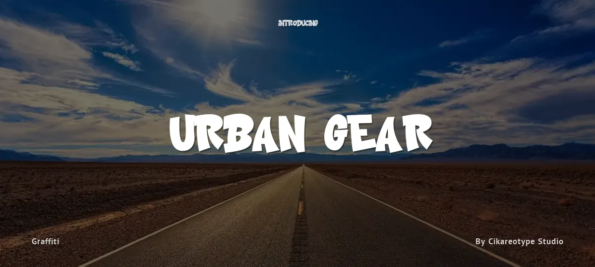 Urban Gear font preview