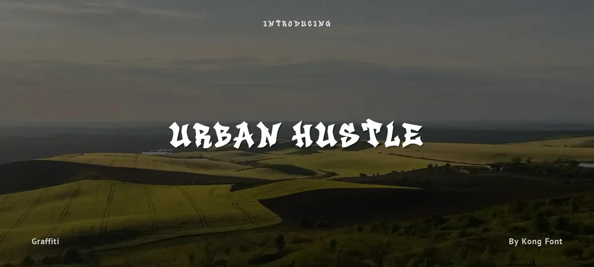 Urban Hustle font preview