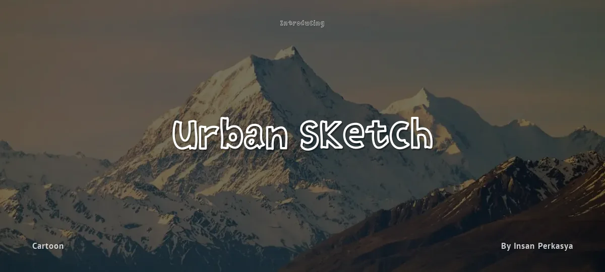 Urban Sketch font preview
