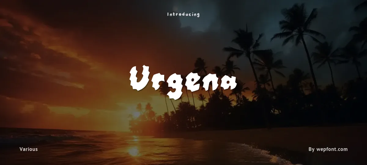 Urgena font preview