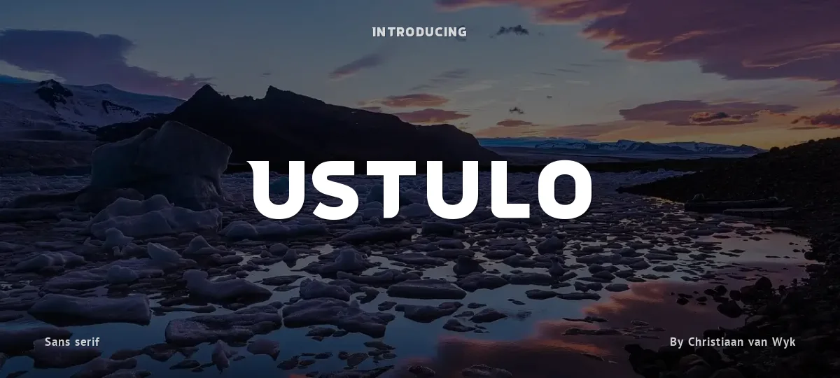 Ustulo font preview