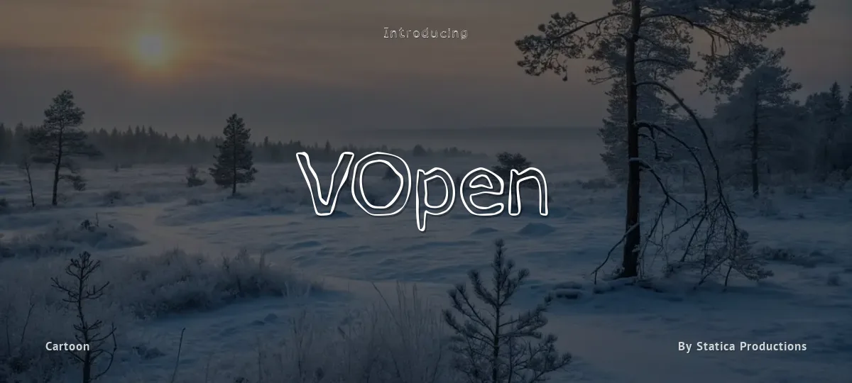 VOpen font preview