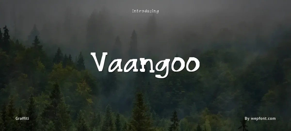Vaangoo font preview