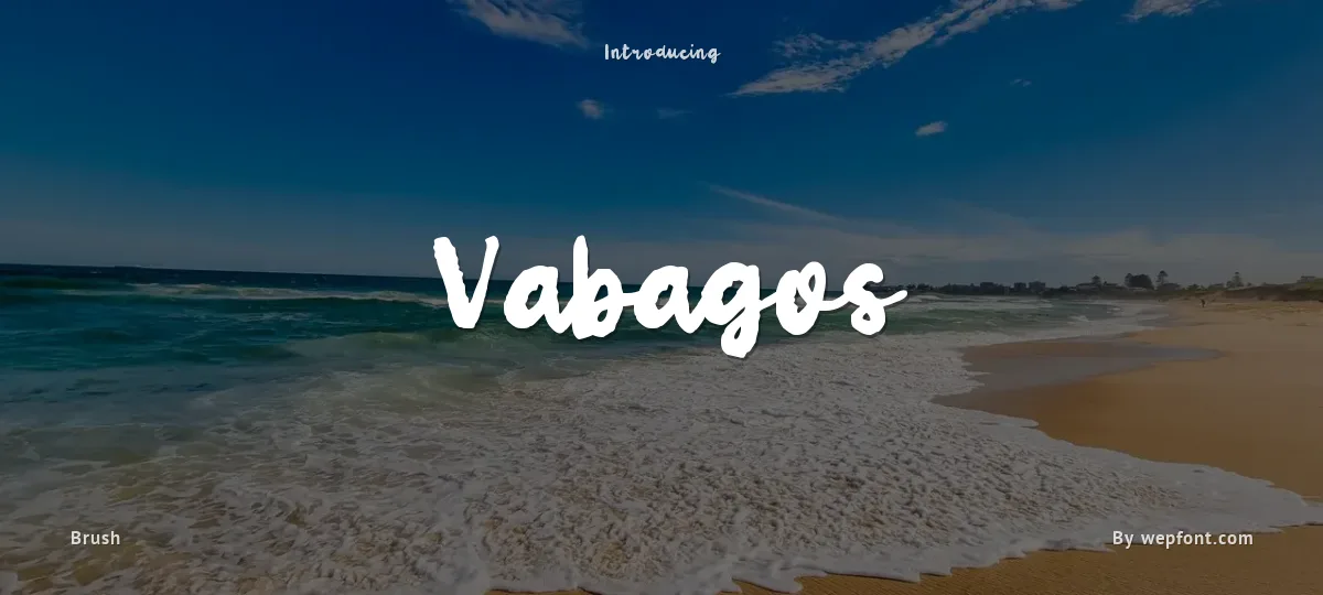 Vabagos font preview