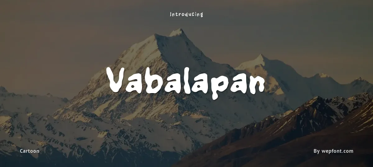 Vabalapan font preview
