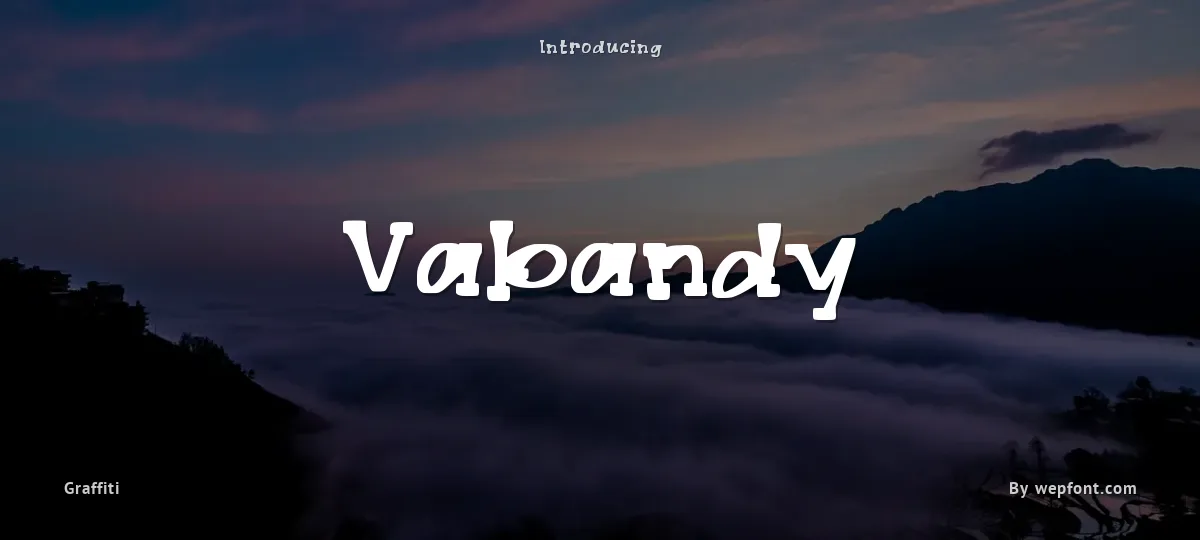 Vabandy font preview