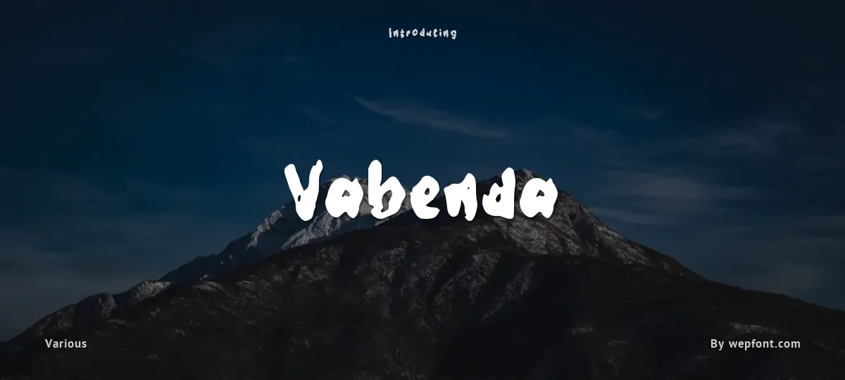 Vabenda font preview