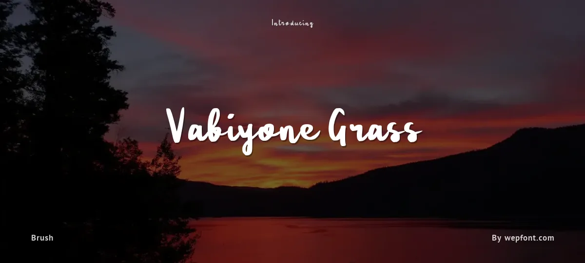 Vabiyone Grass font preview