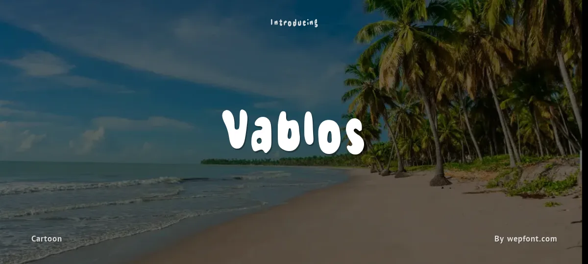 Vablos font preview
