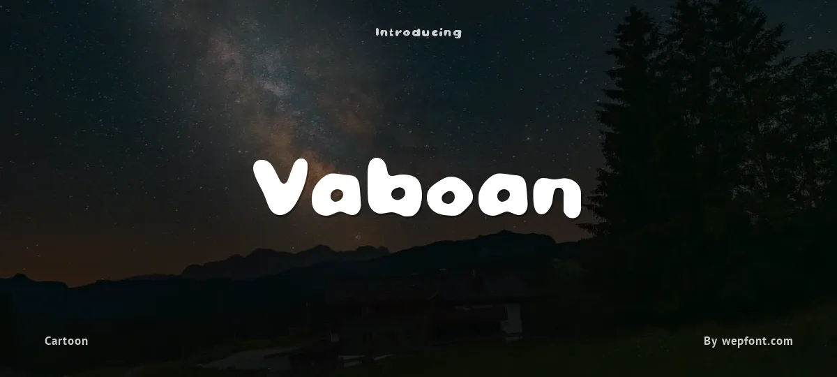 Vaboan font preview