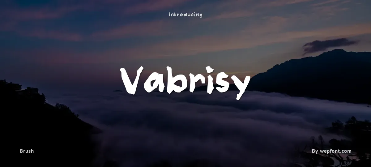 Vabrisy font preview