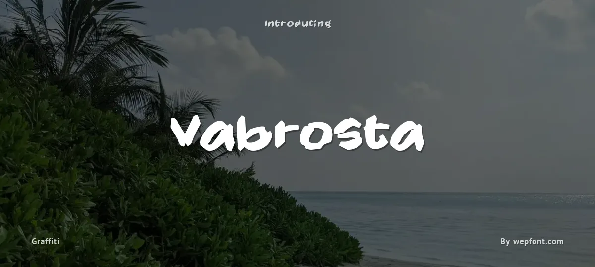 Vabrosta font preview