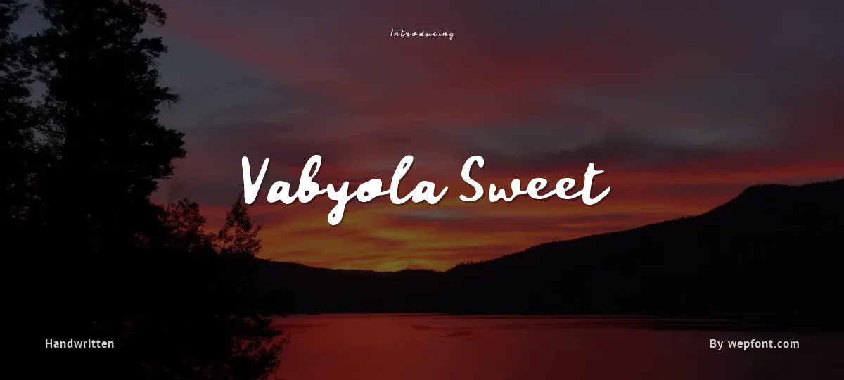 Vabyola Sweet font preview