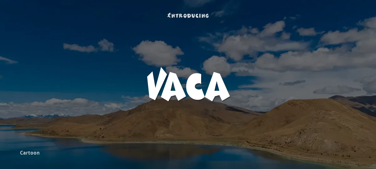 Vaca font preview