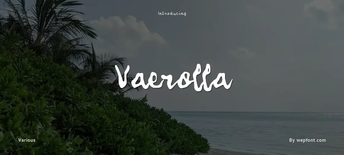 Vaerolla font preview