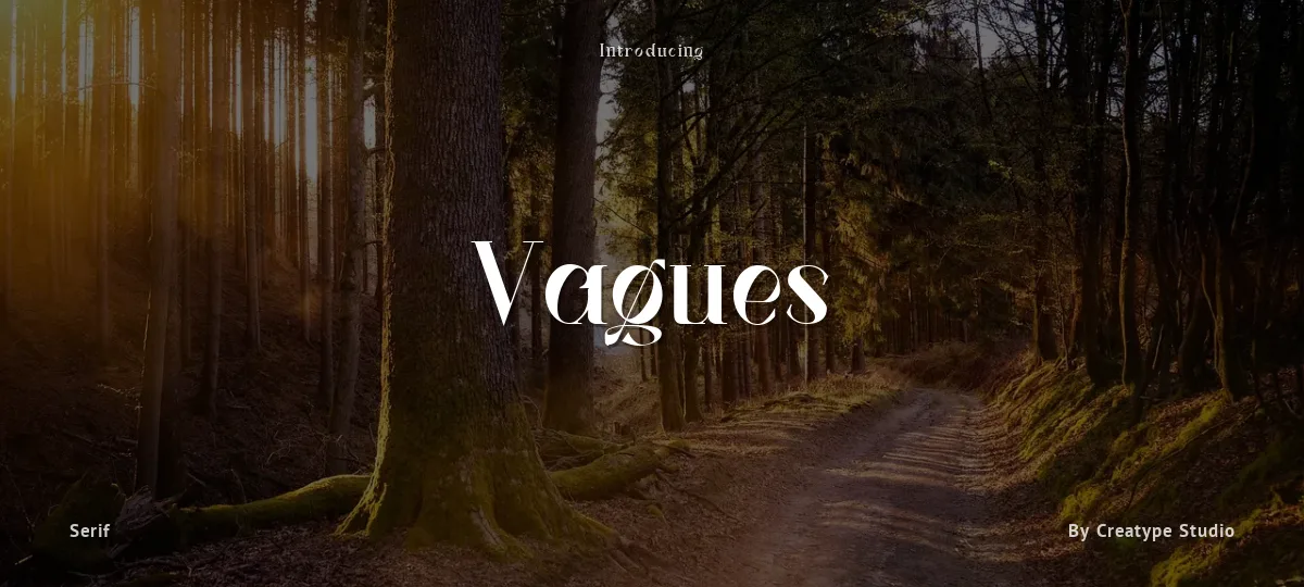 Vagues font preview