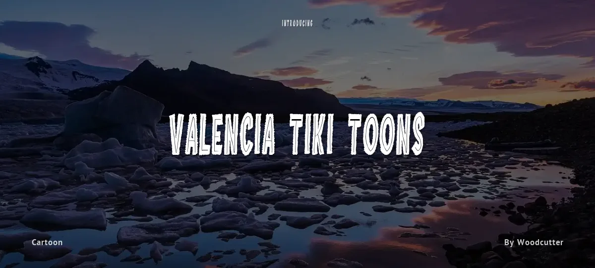 Valencia Tiki Toons font preview