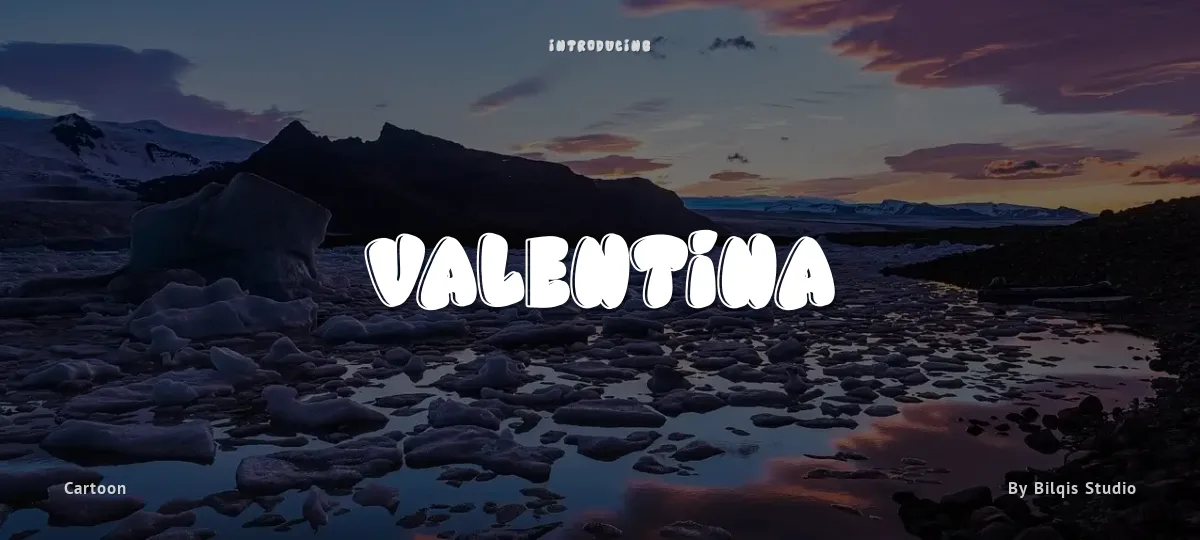 Valentina font preview
