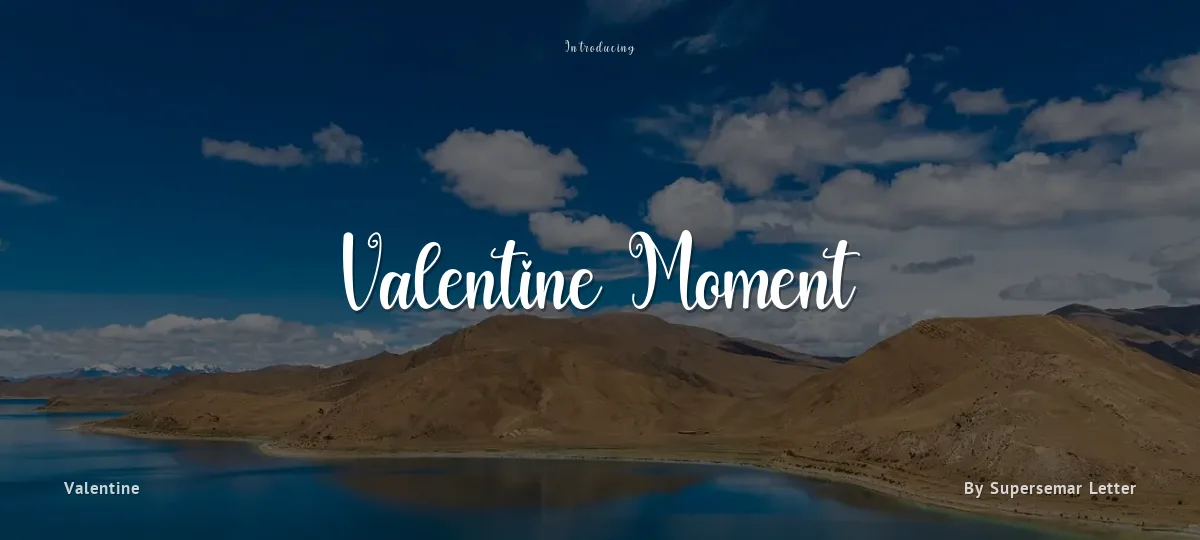 Valentine Moment font preview