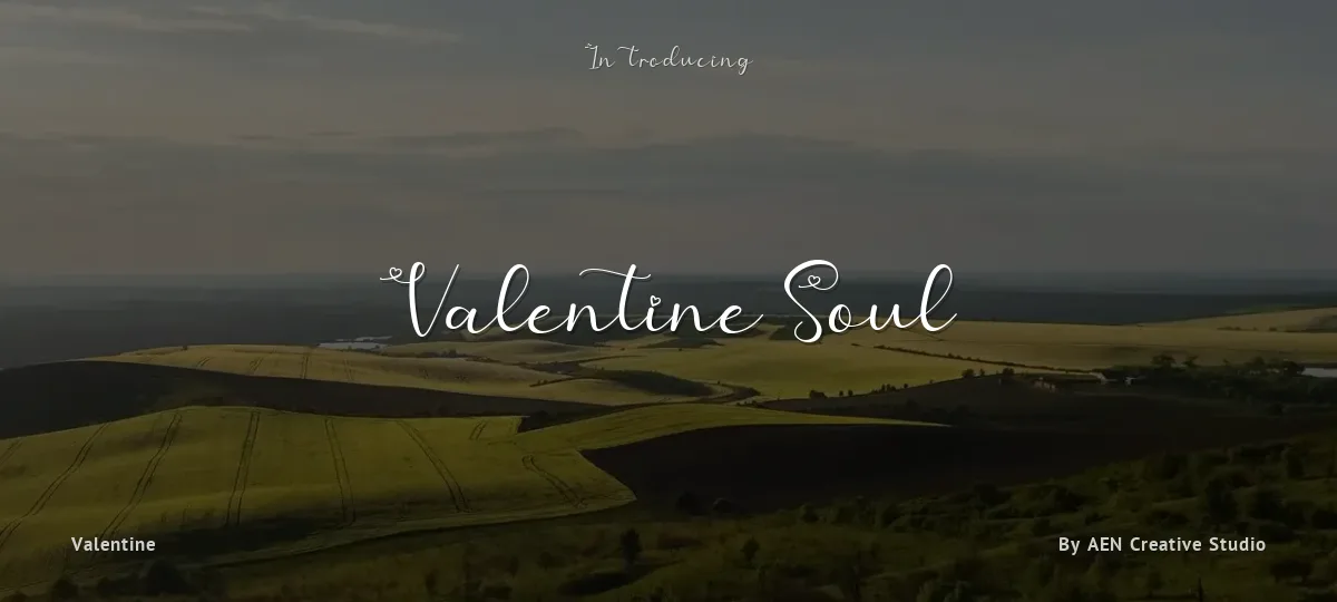 Valentine Soul font preview
