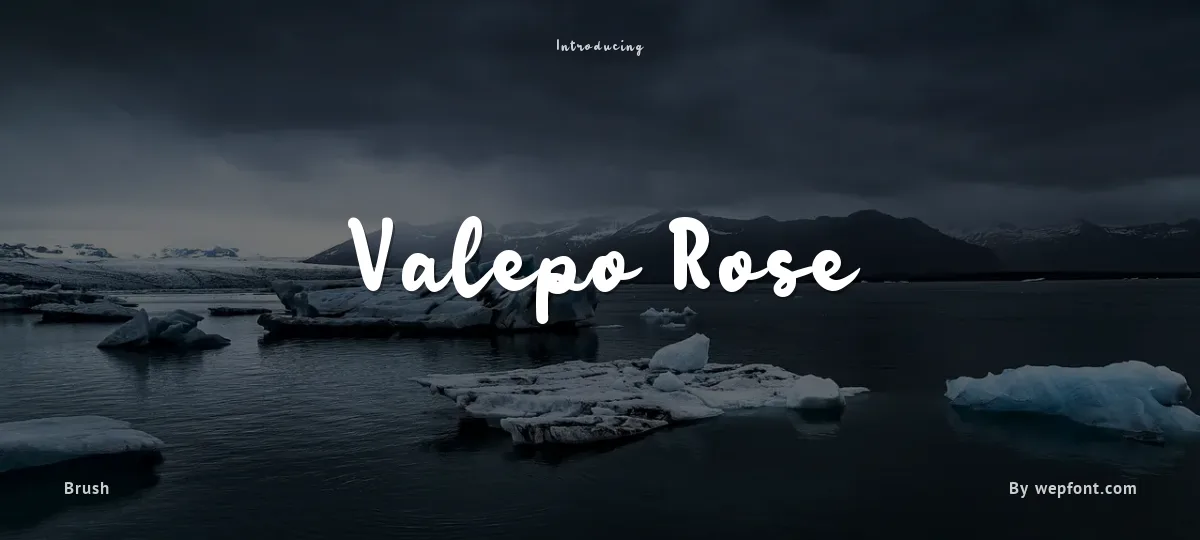 Valepo Rose font preview