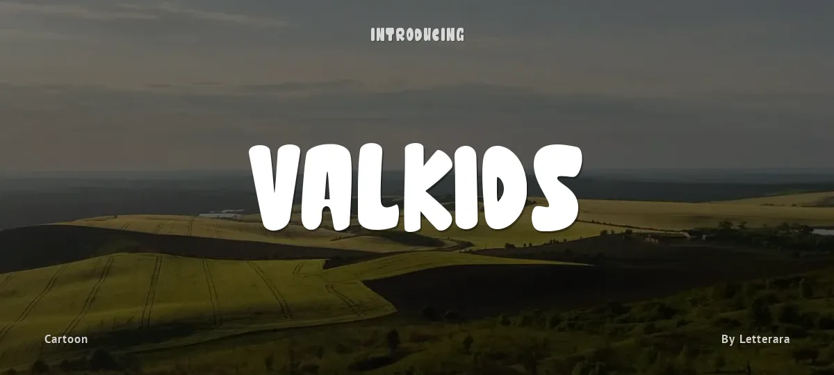 Valkids font preview