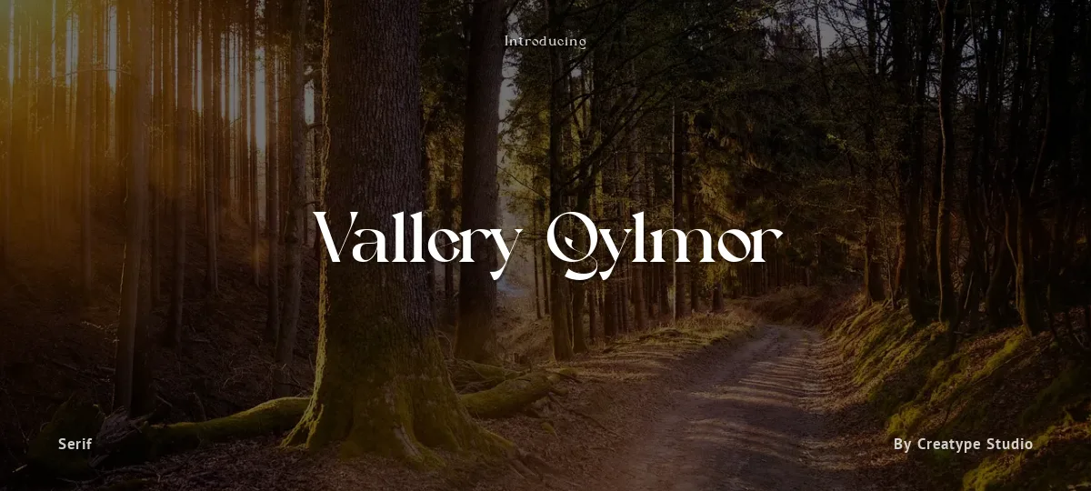 Vallery Qylmor font preview