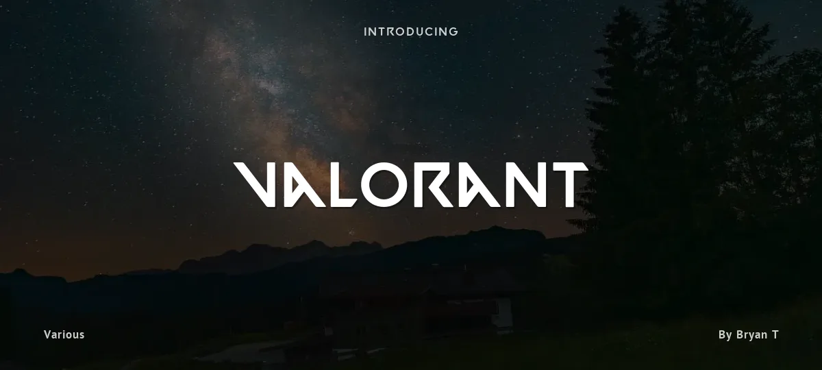 Valorant font preview
