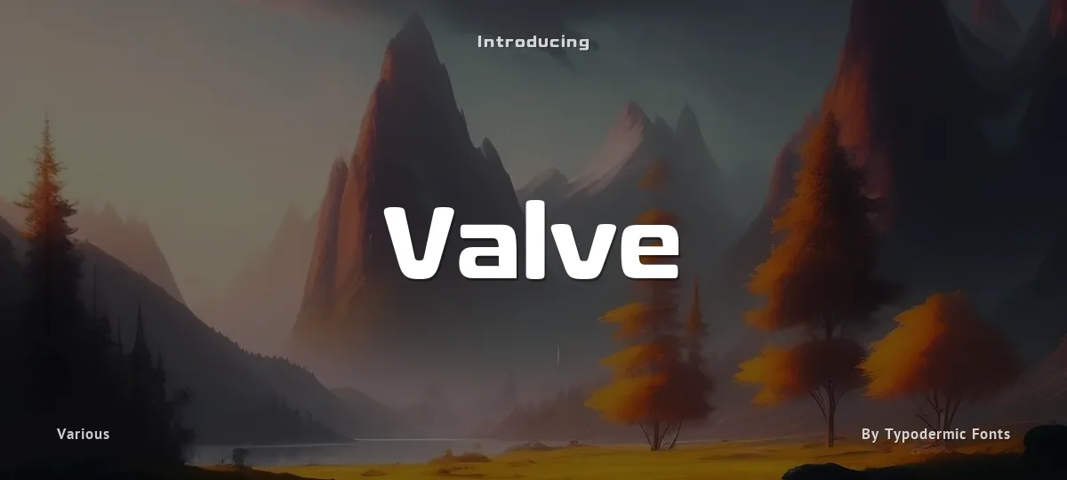 Valve font preview