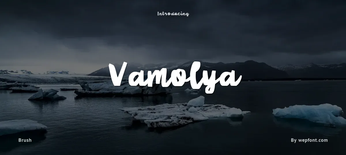 Vamolya font preview