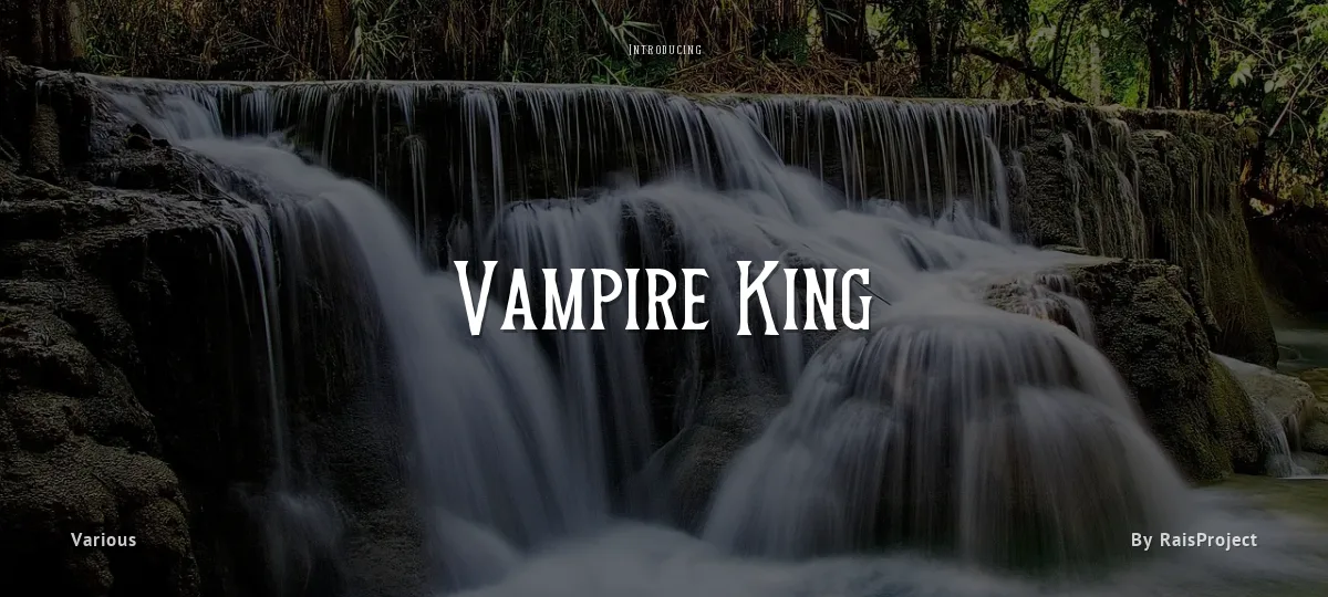 Vampire King font preview