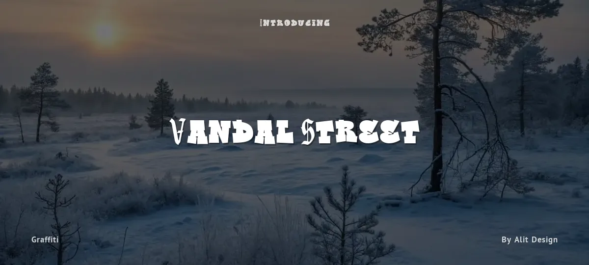 Vandal Street font preview