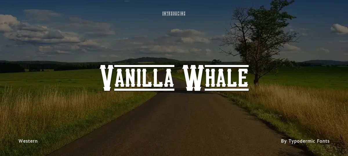 Vanilla Whale font preview
