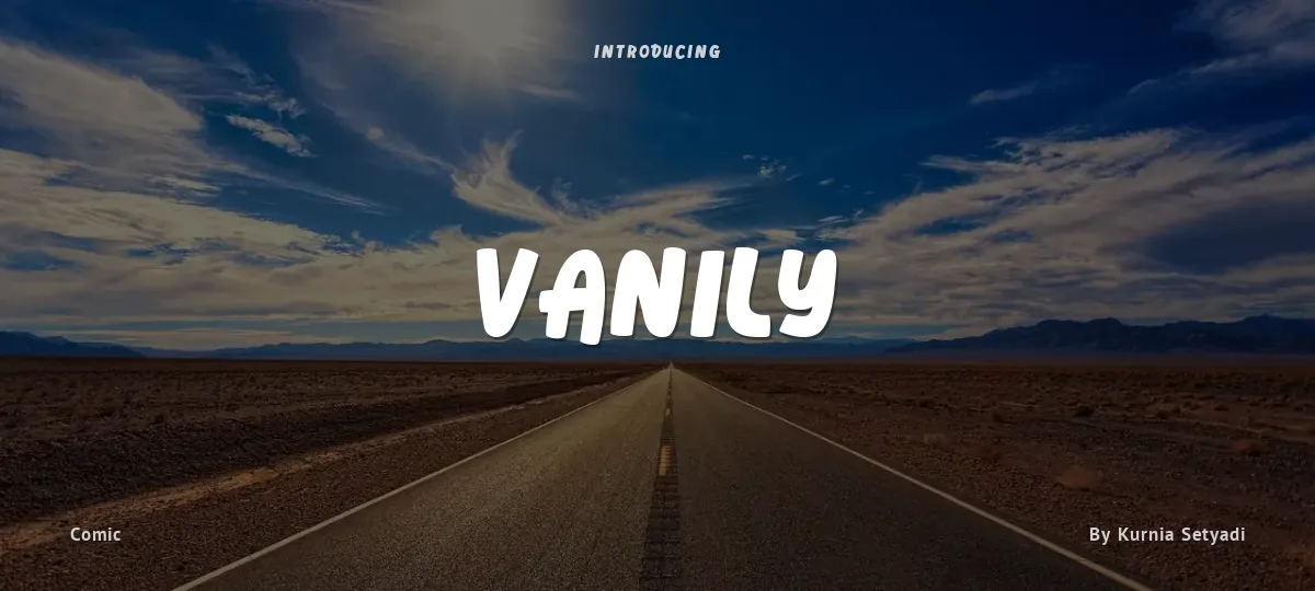 Vanily font preview
