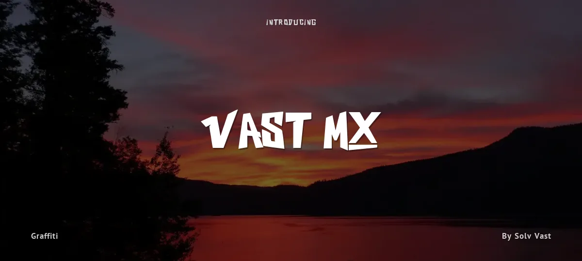 Vast Mx font preview