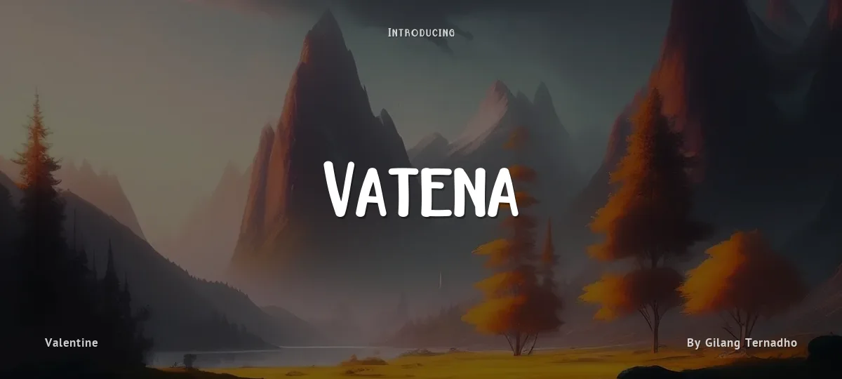 Vatena font preview