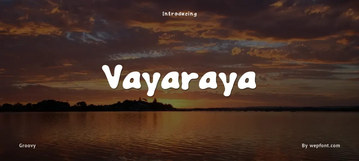 Vayaraya font preview