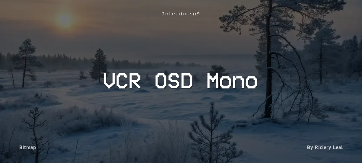 VCR OSD Mono font preview