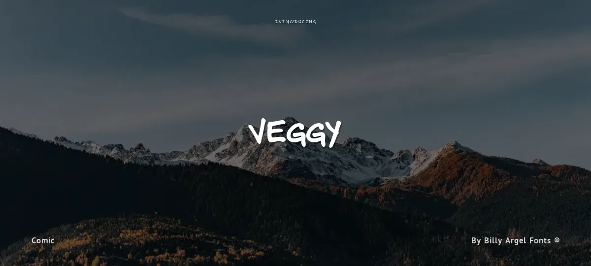 Veggy font preview