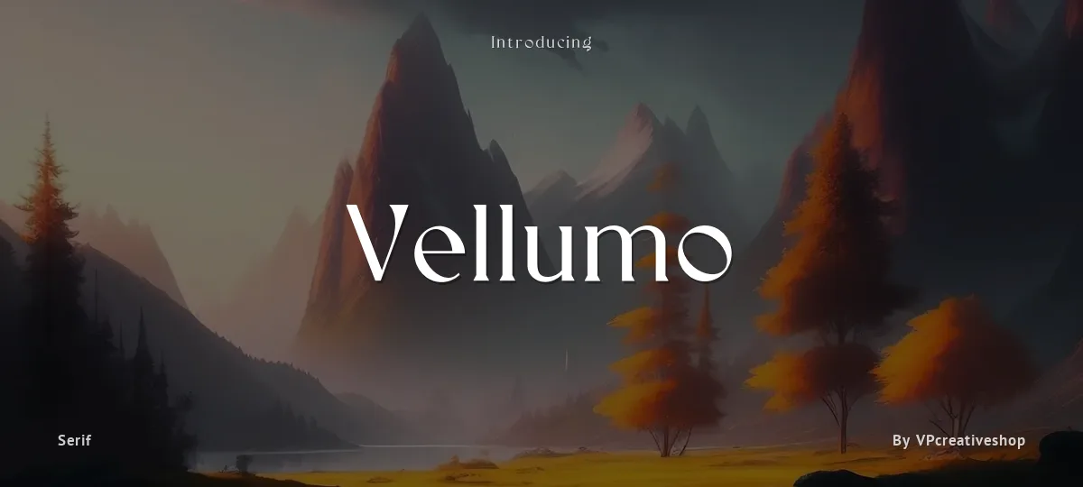 Vellumo font preview