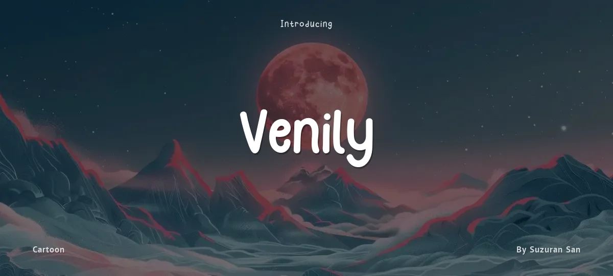 Venily font preview