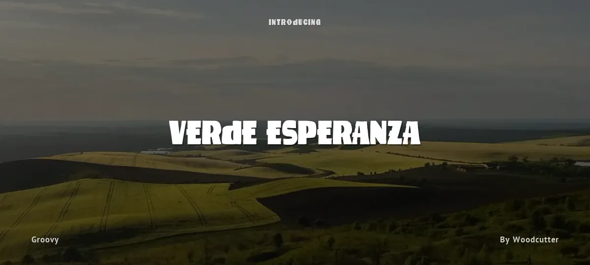 Verde Esperanza font preview
