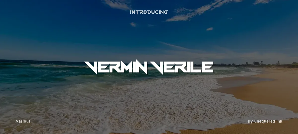 Vermin Verile font preview