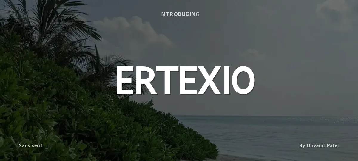 Vertexio font preview